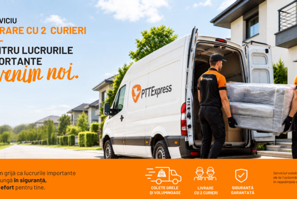 Serviciu livrare cu doi curieri